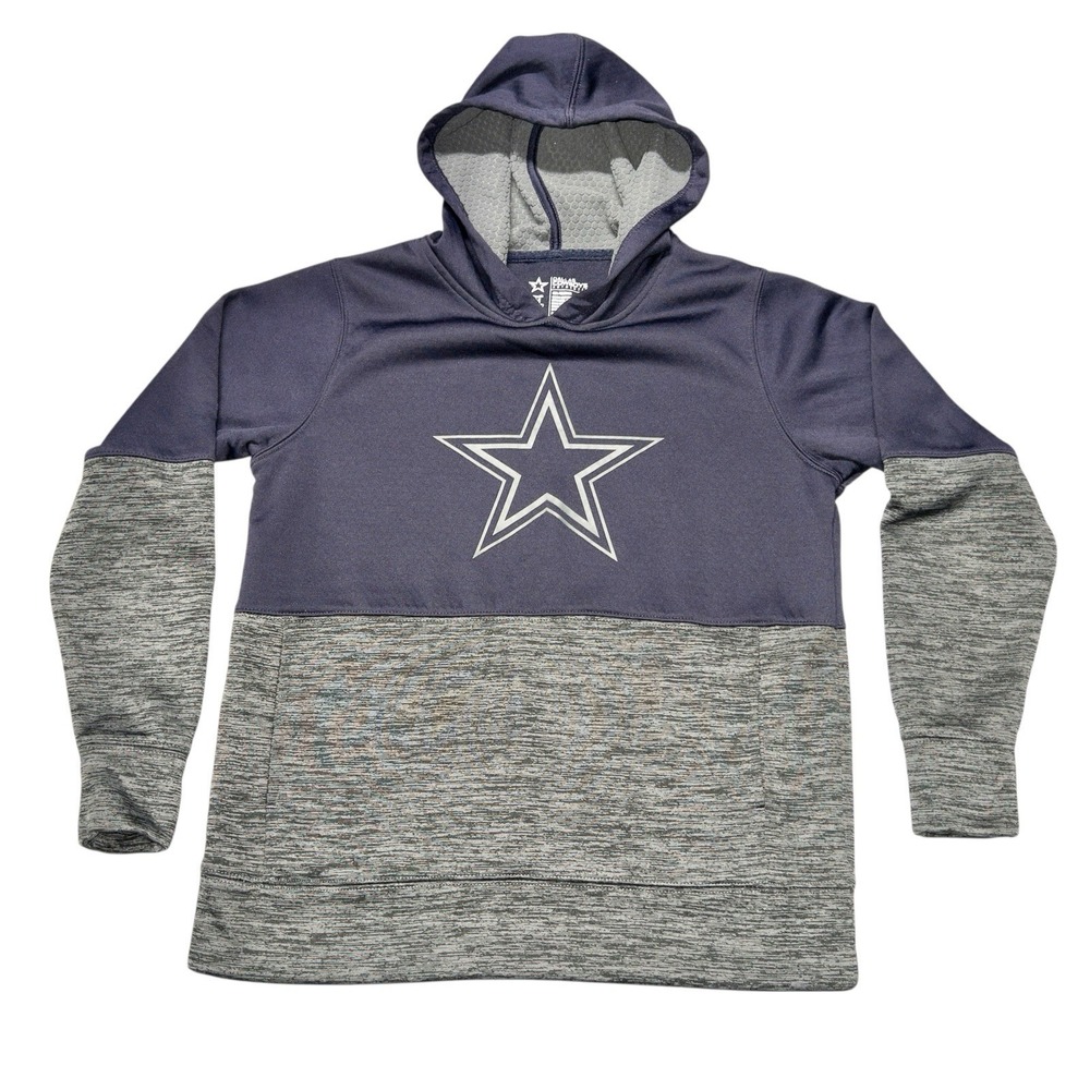 NFL‎ Dallas Cowboys Hoodie Youth Medium Football Terry cloth Lined